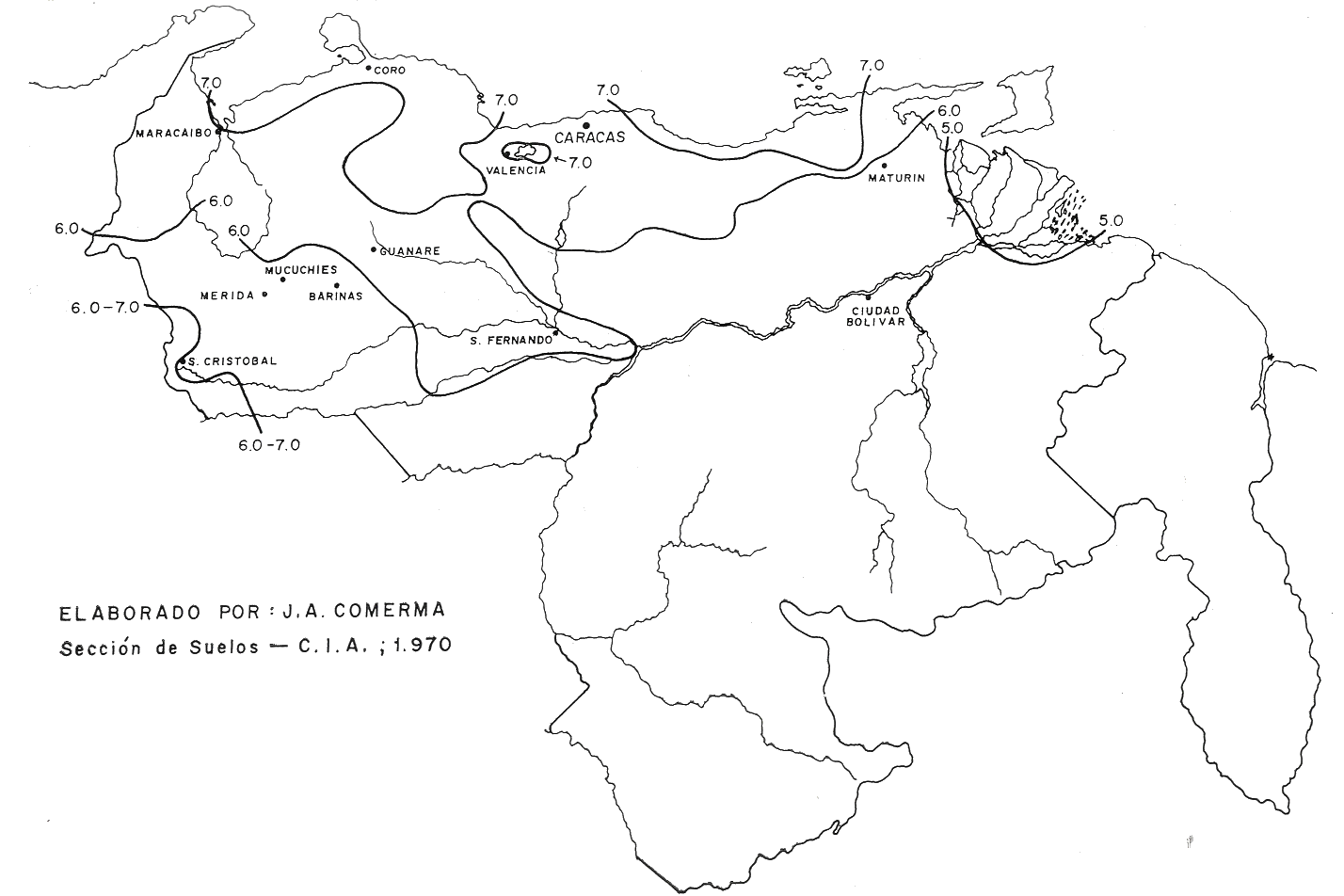 Fig. 1. Distribuci�n del pH de los suelos.