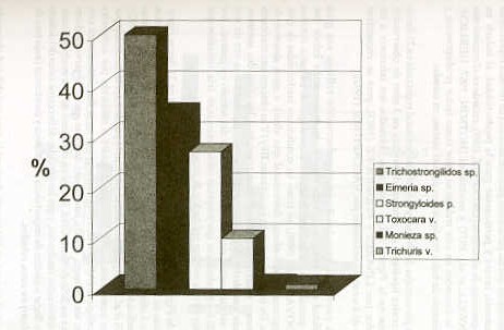 FIGURA 1. Perfil parasitario en becerros de doble propsito.